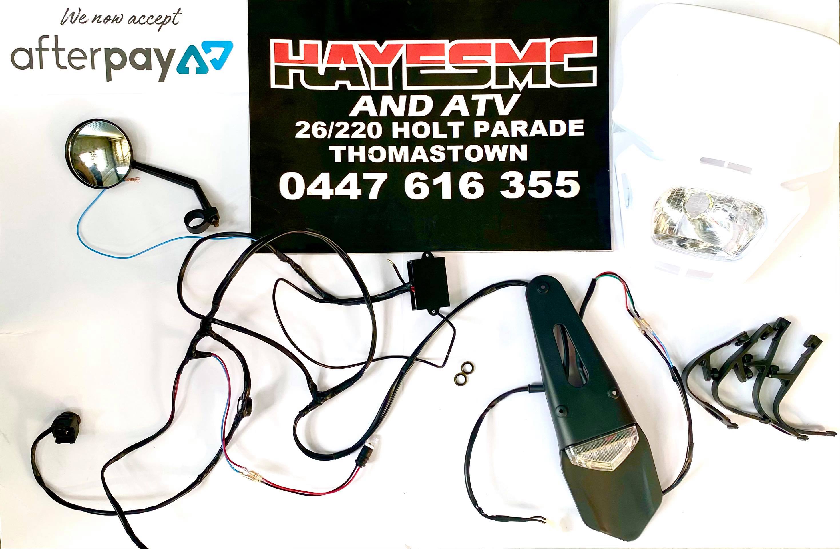 Rec Reg Kit AC & DC - WITH HEADLIGHT (Recreational registration)